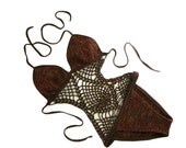 Size Small / 4-6 - Canyon Crochet Bikini / Monokini - Water Friendly Swimsuit
