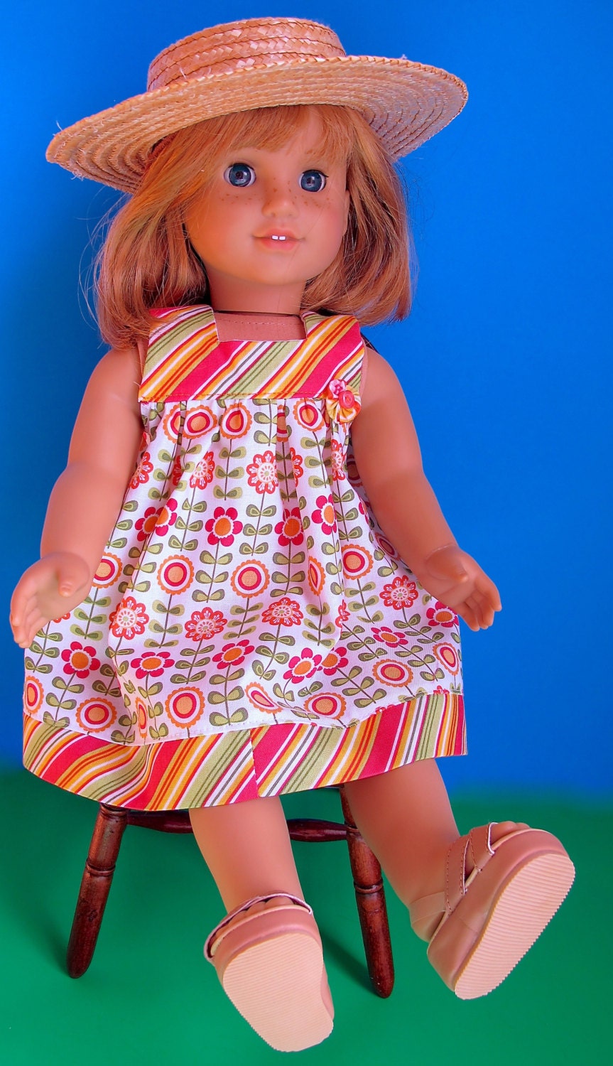 Dress Pattern PDF for American Girl - 18 inch Doll Clothes Pattern - Downloadable Sewing pattern