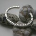 Sterling Cuff Bracelet Square Wire Dots Lines Chunky Tribal Pattern - Off The Cuff 3