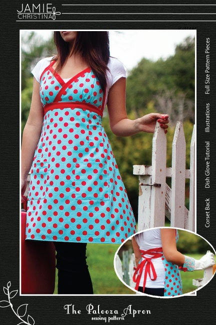 The Palooza Apron sewing pattern and a dish glove tutorial