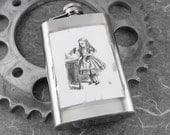 Alice in Wonderland Poison Drinking Hip Flask 4oz - Alice's Elixir by COGnitive Creations
