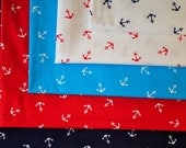 Mini Anchor Cotton Fabric Half Yard