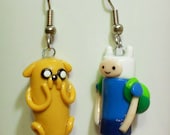 Finn and Jake Adventure time earrings