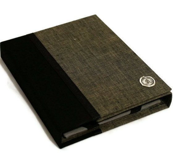 iPad Case, IPad 2 Cover, Hardcover iPad 3, Converts to Stand, Personalized, Gray Linen