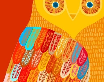 Owl print large