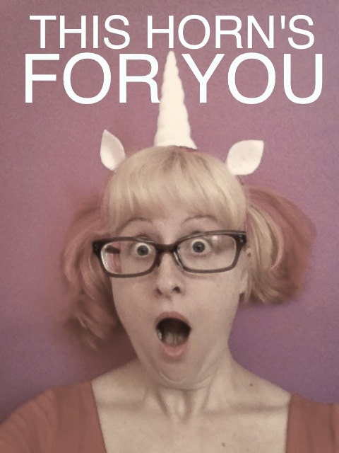 Custom Soft Stuffed Unicorn Horn - Terry Headband- All Sizes