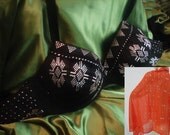 Custom-made ORANGE Assuit emBELLIshment Dance Bra Base - made to your size
