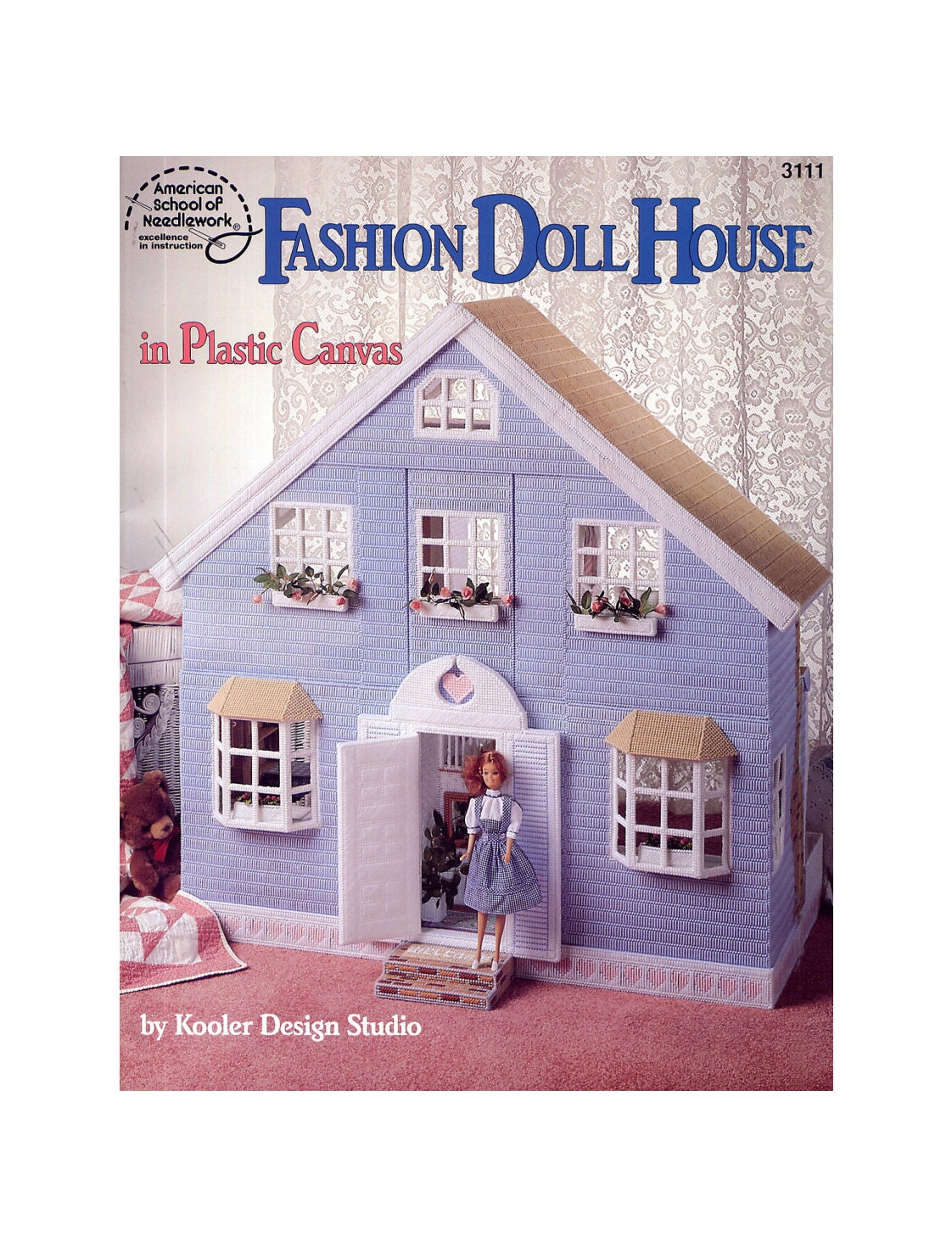 Fashion Doll House Plastic Canvas Pattern - ASN 3111 - Kooler Design Studio