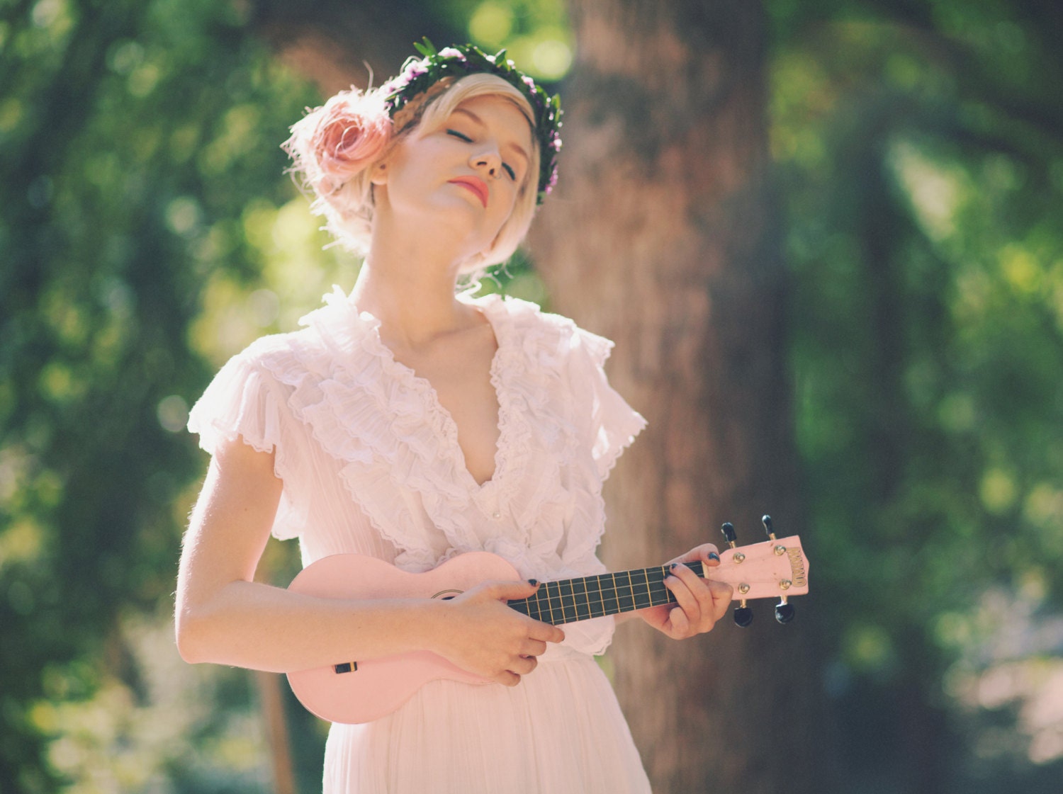 Gunne Sax wedding dress, Boho wedding gown, vintage 1970s short bridal gown, white S-M