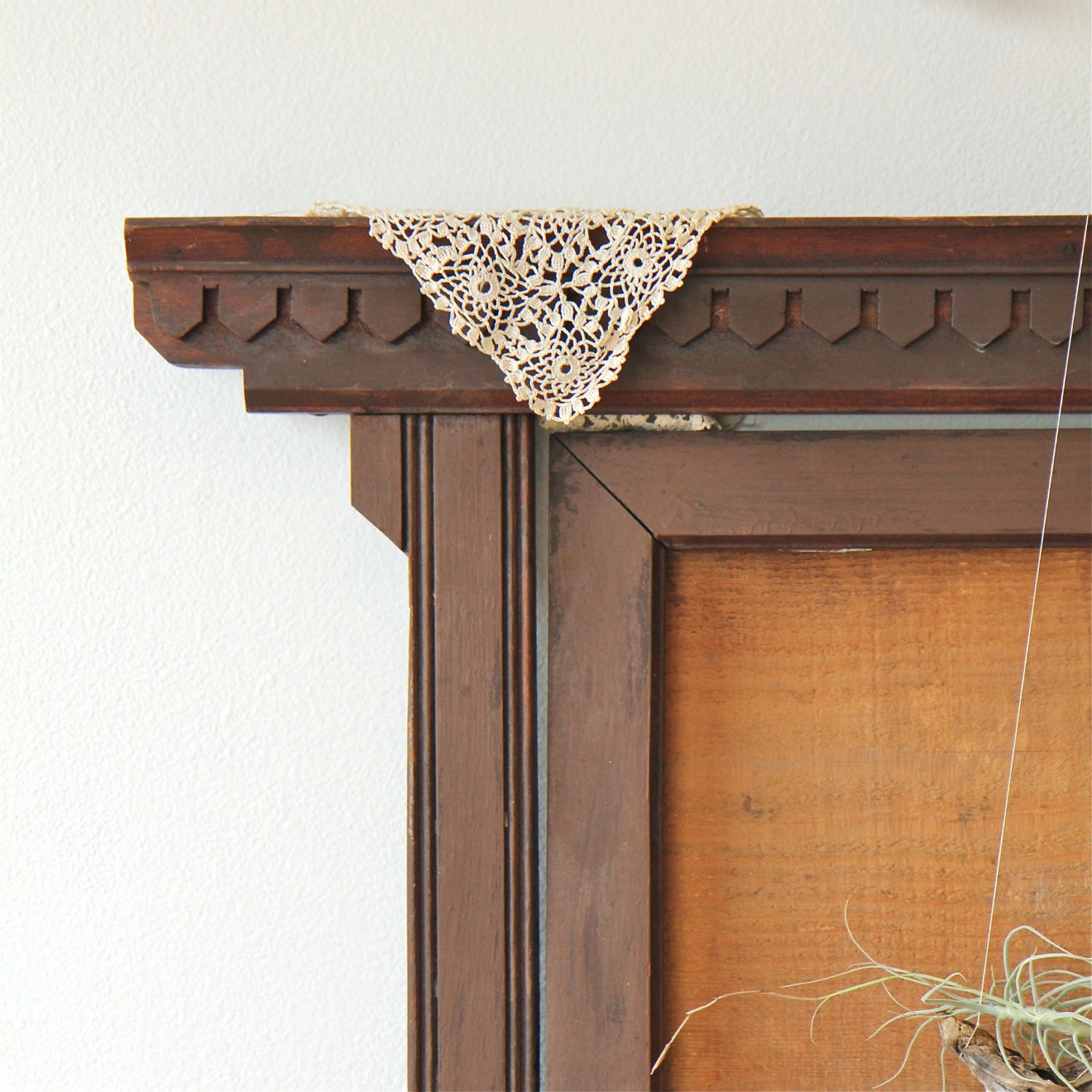 Vintage Eastlake Dresser Frame / DIY Chalkboard,Wood Frame, Folk, Wall Hanging, Mirror, Easel