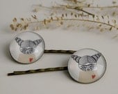 Hair pin - Children illustration - Frida  - Girl accesory - jewelry
