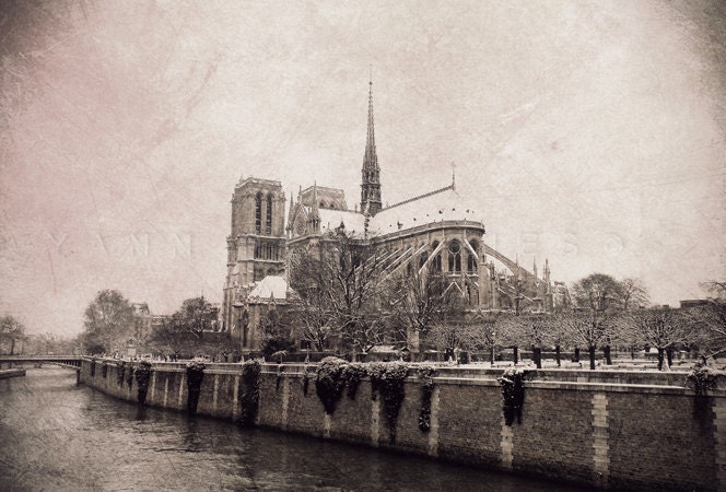 Landscape photography, Paris wall decor, Paris Photography, Architecture photography, Paris Notre Dame, Paris decor, 8X10(20X25cm)