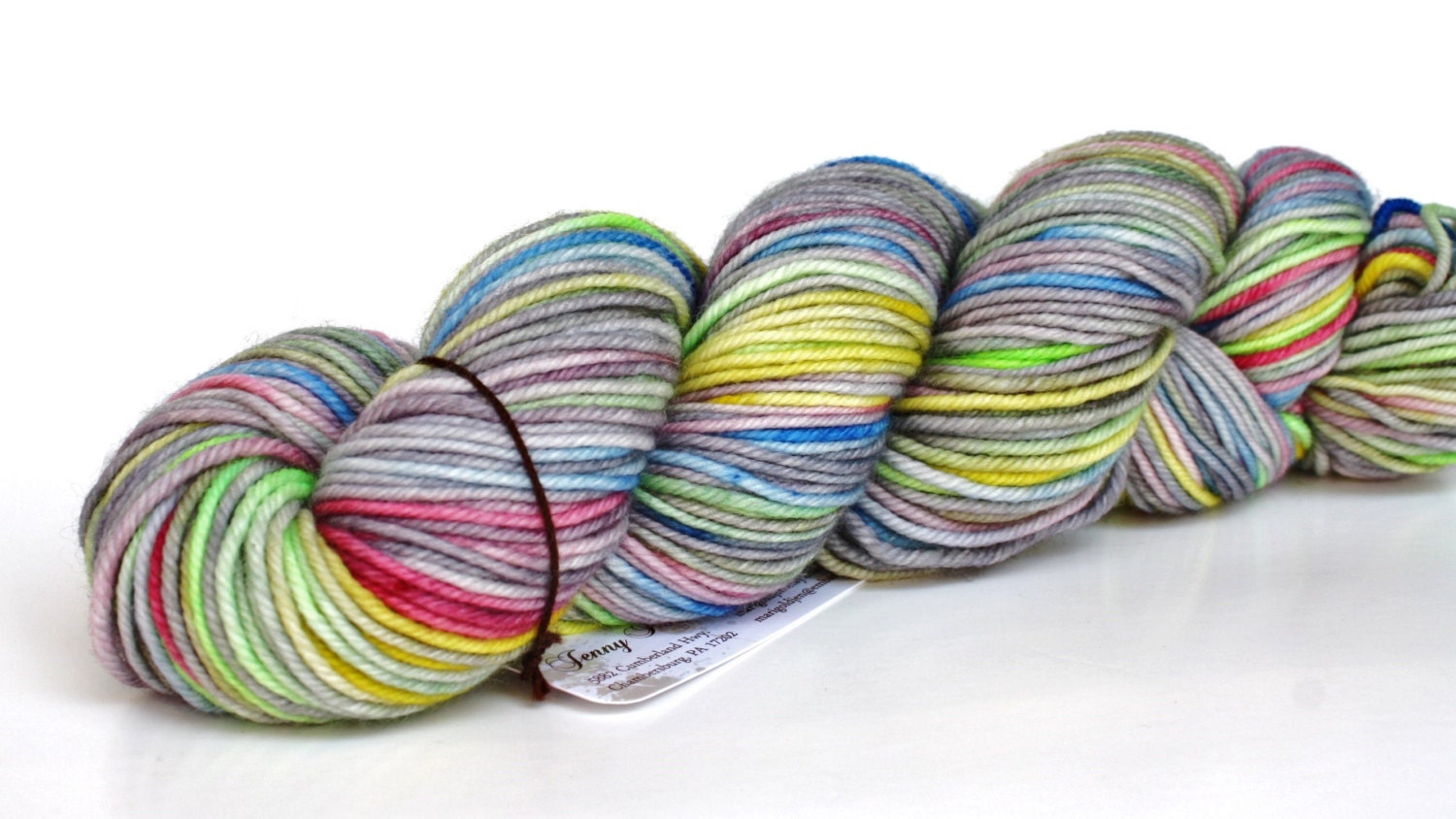 Chloe--hand dyed DK weight yarn, MCN (230yds/100gm)
