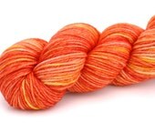 Sherbet--hand dyed worsted weight, merino superwash (218yds/125gm)