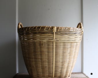 vintage bamboo basket