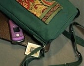 Sturdy Tapestry Pocket Adjustable Strap Canvas Book Tote For iPad Mini Kindle HD 7" Or Smaller E-Readers Books Media Bag