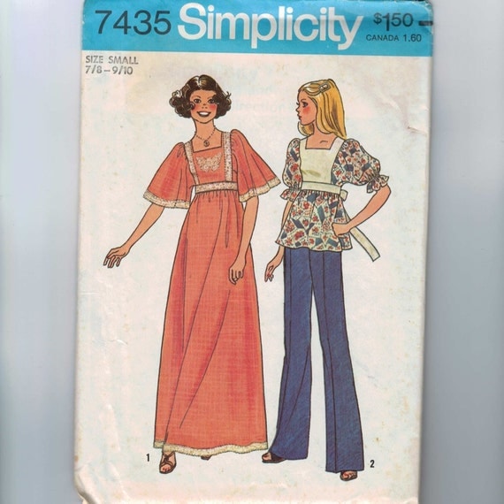 1970s Vintage Sewing Pattern Simplicity by historicallypatterns