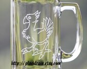 CHOCOBO Fanart Glass Mug (-15.5 oz.-)