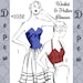 Sewing Pattern Strapless Halter top Weskit 1950's Style Multi Size Depew 1032 -INSTANT DOWNLOAD-