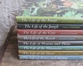 vintage 1970s set of 8 nature encyclopedias // Our Living World of Nature