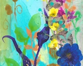 A little ditty floral fine art archival print easy to frame with white border