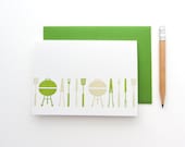 Letterpress 'Barbecue' Card