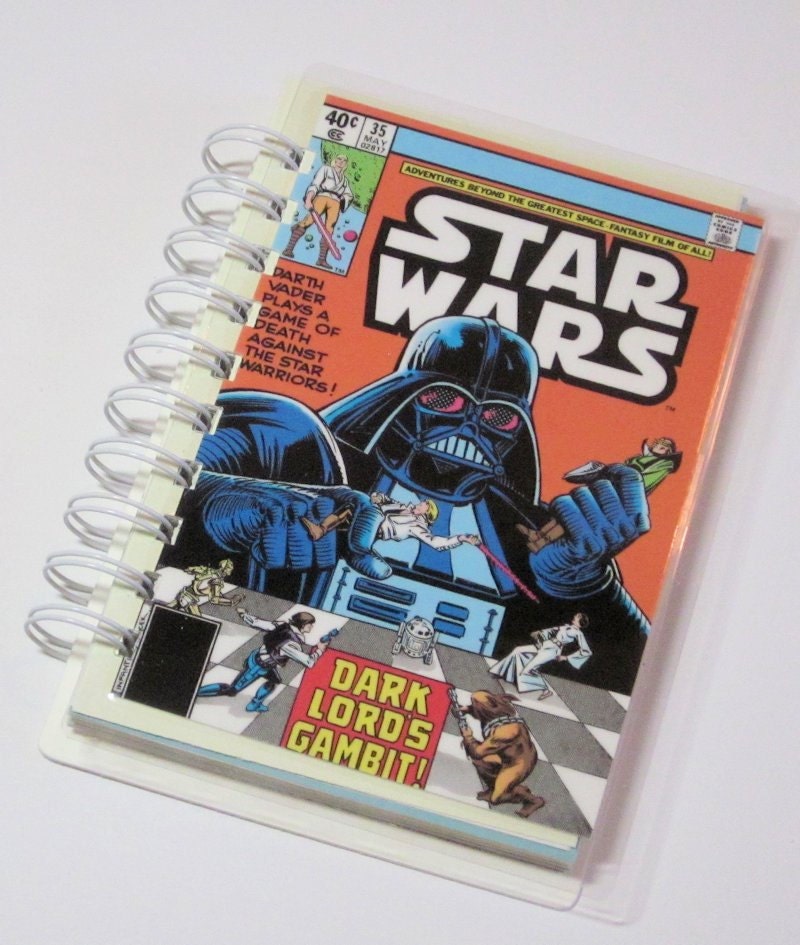 Star Wars Comic Book Cover Postcard made into Recycled Blank Book Journal