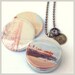 beach jewelry, locket, seaside, beach photography, recycled, necklace, summer, Santa Monica pier, LA California Polarity Myan Soffia