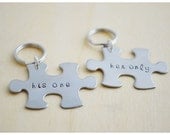 Puzzle Pieces - Puzzle Keyrings - Graduation Keyrings - Best Friends Key Rings - Stainless Steel Personalized - Customized Keychain
