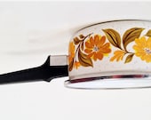 vintage JMP Capri porcelain steel cookware sauce pan - 1 quart