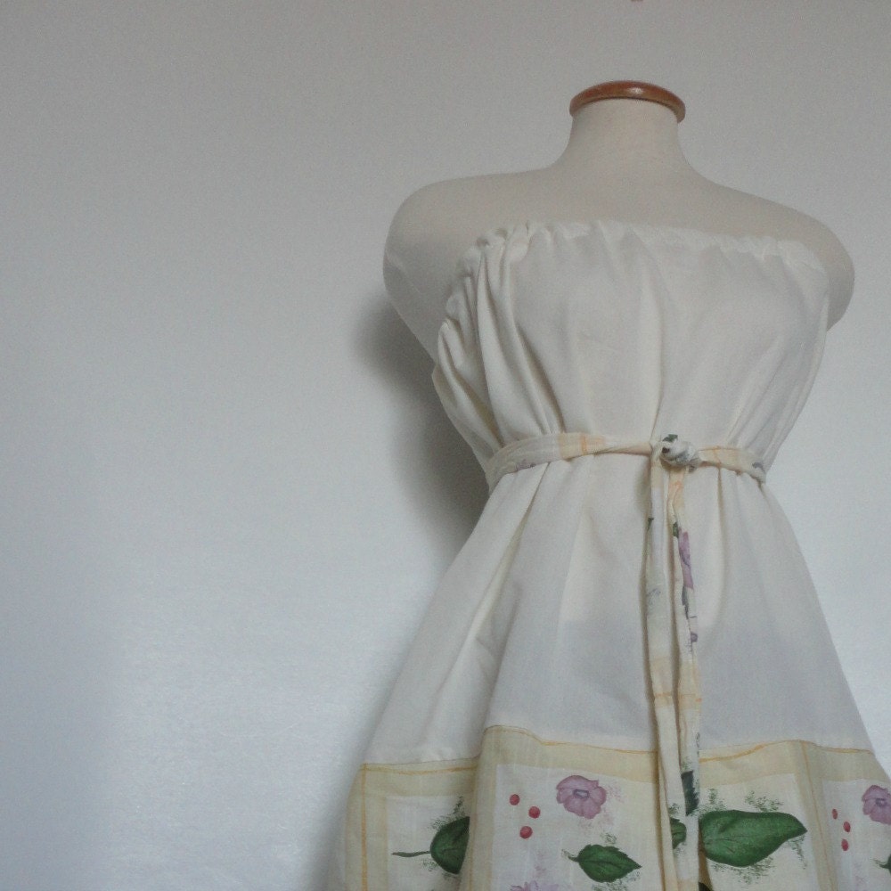 Womens Modern Pillowcase Dress / Tunic Tube Top. Eco Fashion. Spring Dress. Summer Dress. Boho Chic. Floral Dress