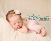 Newborn Crown, Flower Crown Headband Halo, Newborn Photo prop, Head Wreath