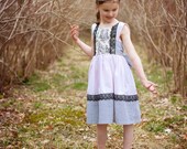 Girls Paris Blush Pink and Lace SOPHIA Party Dress... Sizes 12/18M through 14