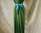 Emerald Green Two-In-One Bandeau Dress and Skirt-Choose Your Size and Length