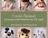 Crochet Hatimals Book - 6 Basic Designs with over 18 possible combinations - Ready To Ship