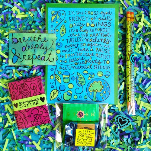 The Breathe Box (a goodie box stuffed with color and Artsyville love)