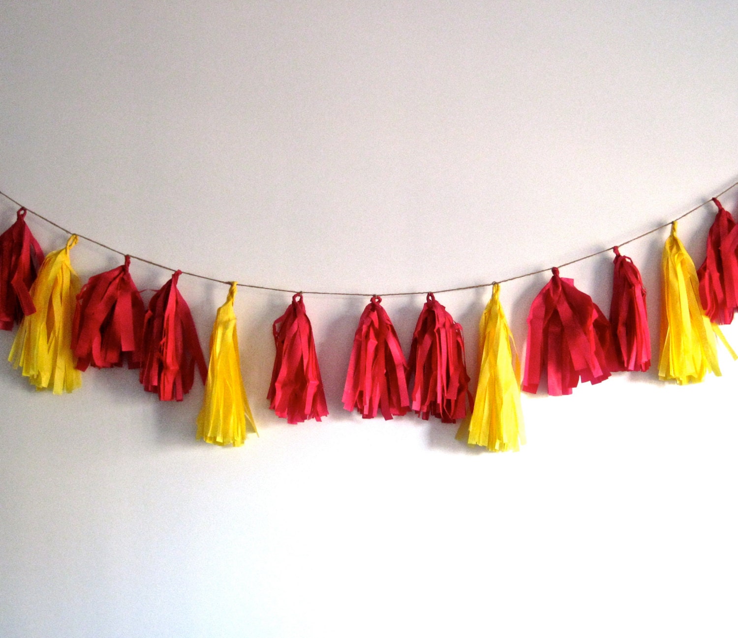 Tissue tassel garland - choose your colors - birthday, shower, party