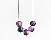 Wooden Boho Necklace / Geometric Jewelry / Cosmos  Necklace N.2