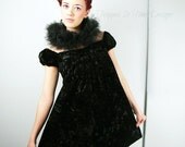 Tunic, Tunic Top, Velvet Tunic, Crushed Velvet Tunic, Goth Loli, Punk Loli, Blouse, Shirt, Mini Dress