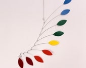 Calder Inspired Baby Mobile Sculpture - Rainbow Hanging Mobile - Feng Shui 9