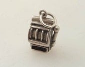 Vintage Sterling Slot Machine Charm