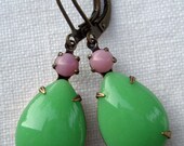 Mint Green Earrings Dangle Jewelry Wedding Bridesmaids Gift Spring Summer Style For Her  MAYFAIR Mint