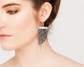 Dewi Parang Rusak - lace and chain earrings