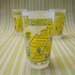 Set of 3 Vintage Souvenir Frosted Glasses from the State of Virginia