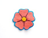 Tattoo Style Cherry Blossom Hair Clip, Rockabilly Flower Hair Clip, Rockabilly Hair Accessory
