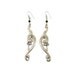 Dragon Silver Earrings - Hug 4" Long - Statement - Asian Gothic Medieval - InVintageHeaven