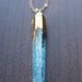 Teal Quartz Gold Dipped Necklace