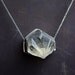 in stone...selenite crystal in sterling silver necklace