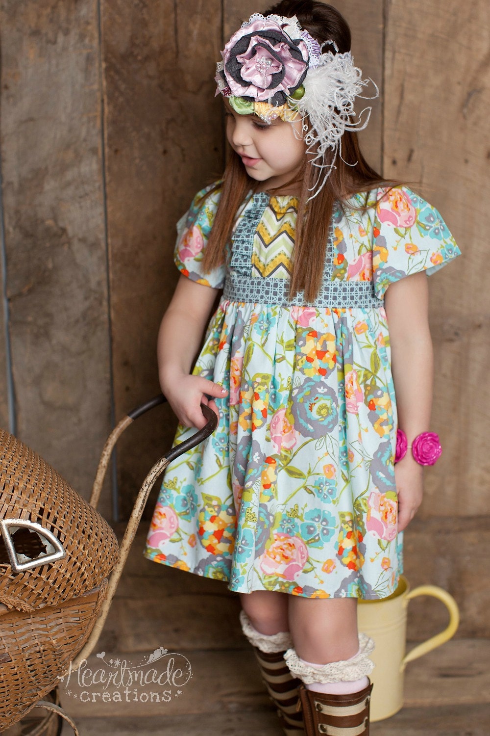 DRESS - "Lilly Belle" Peasant Dress - Sizes 11/12, 13/14, and 15/16 - Tween and Teen Sizes