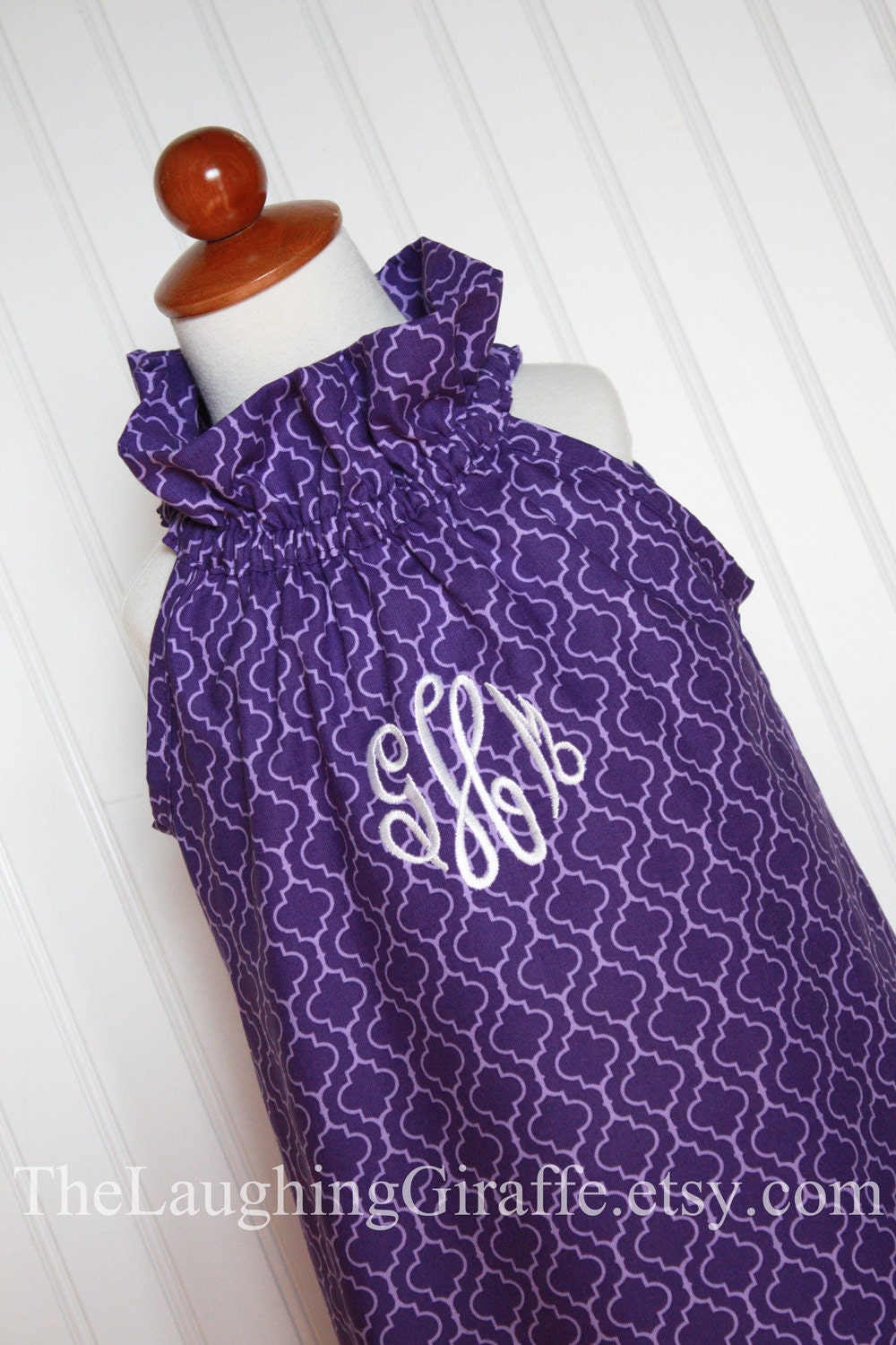 NEW...Amethyst...Girls Purple Dress, Monogrammed Dress